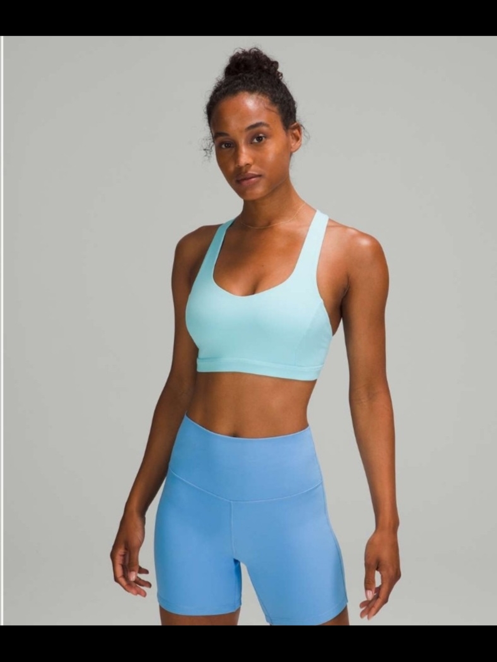 Lululemon Free To Be Serene Bra *Light Support, C/D Cup Icing Blue 8